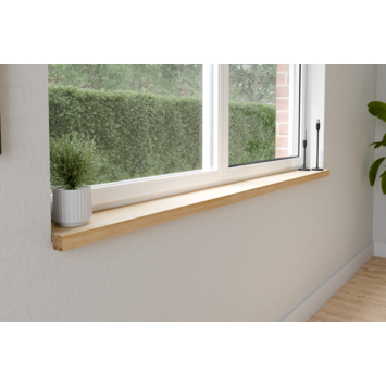 Vensterbank massief eiken 200 x 20 cm 40 mm kopen? Houten vensterbanken | Karwei
