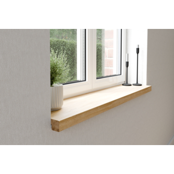 Vensterbank massief eiken 100 x 25 cm 40 mm kopen? Houten vensterbanken | Karwei