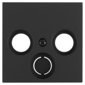 Gira E2 Centraalplaat Radio/TV Mat Zwart