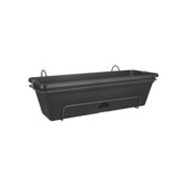 Elho balkon plantenbak Green Basics all-in-one zwart 50 x 17 x 26 cm