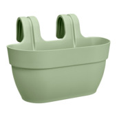 Elho balkon plantenbak vibia Campana Easyhanger M groen 36 x 27 x 24 cm