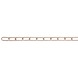 Ketting verkoperd 23x11x2,5 mm 1 meter