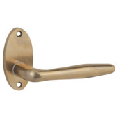 Karwei deurkruk set Eros ovaal rozet messing mat