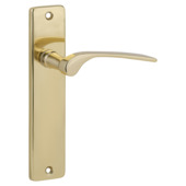 Karwei deurkruk set Jose recht blind schild messing glans