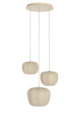 Hanglamp Jet 3L Ø38x22,5 cm naturel