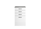 Optifit onderkast Bonn214 inclusief 3 lades en 1 grote lade wit 88x50x50 cm