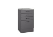 Optifit onderkast Bonn214 inclusief 3 lades en 1 grote lade antraciet 88x50x50 cm