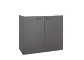 Optifit spoelonderkast Kiel420 inclusief 2 deuren antraciet 88,2 x 100 x 50 cm