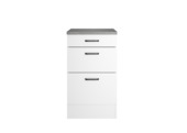 Optifit onderkast Bonn214 inclusief 1 kleine lade en 2 grote lades wit 88 x 50 x 60 cm