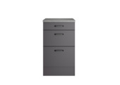 Optifit onderkast Kiel420 inclusief 1 kleine lade en 2 grote lades antraciet 88 x 50 x 50 cm