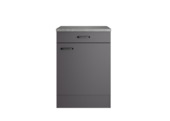 Optifit onderkast Kiel420 inclusief 1 deur, 1 lade, werkblad en 1 plank antraciet 88 x 60 x 60 cm