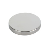 Magneetschijf Neodymium zilver 19x3mm 4 stuks
