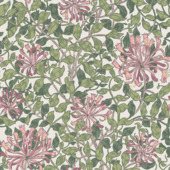 Vliesbehang William Morrris at Home Honeysuckle Bloesemroze (dessin 140486)