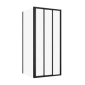 Sealskin zijwand schuifdeur voor douchecabine Hooked mat zwart 90 x 200 cm