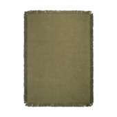 Vloerkleed vtwonen Fringe green mosgroen 160 x 230 cm