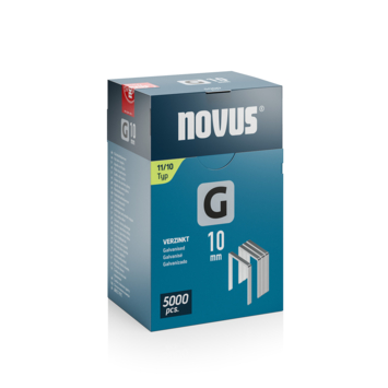 Novus vlakdraad nieten GU11 - 10 mm 5000 stuks kopen? Nietjes | Karwei