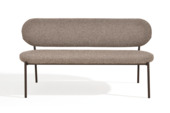 KARWEI bankje Belia taupe polyester stof