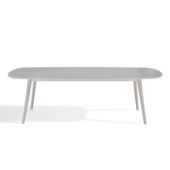 KARWEI eettafel ovaal Tornsten Deens lichtgrijs hout 110 x 240 cm