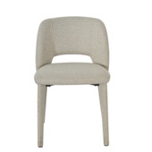 KARWEI eetkamerstoel Emiel beige chenille stof 2 stuks