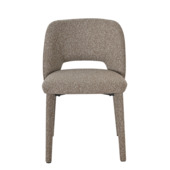 KARWEI eetkamerstoel Emiel taupe chenille stof 2 stuks