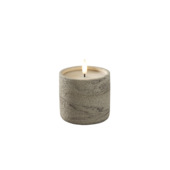 Konstsmide LED kaars met 3D vlam beige cementlook op batterij 8 cm
