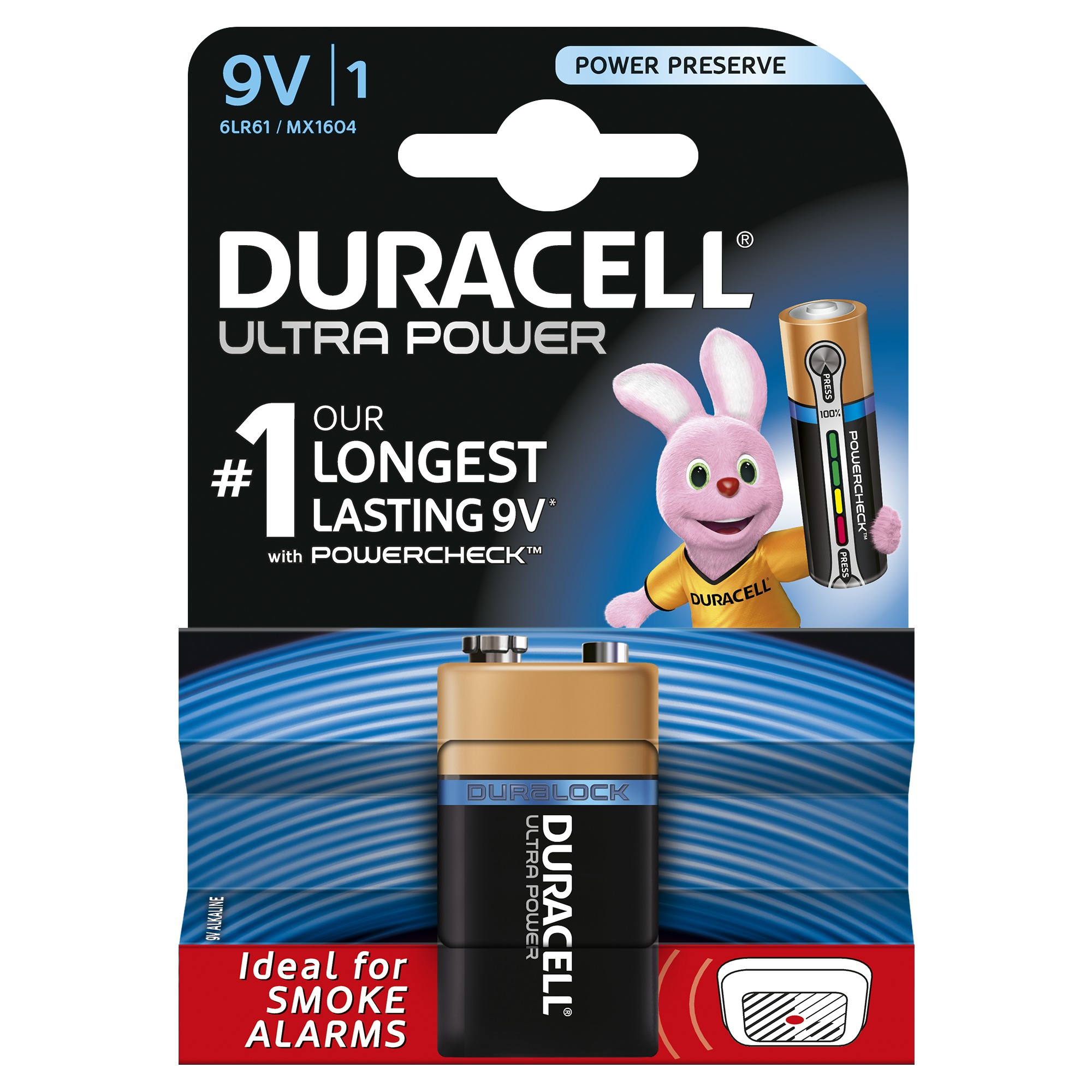 Duracell Ultra Power Duralock Batterij Blok 9V duracell kopen in de aanbieding