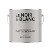 Le Noir & Blanc muurverf betonlook natural stone grey extra mat 2,5 liter