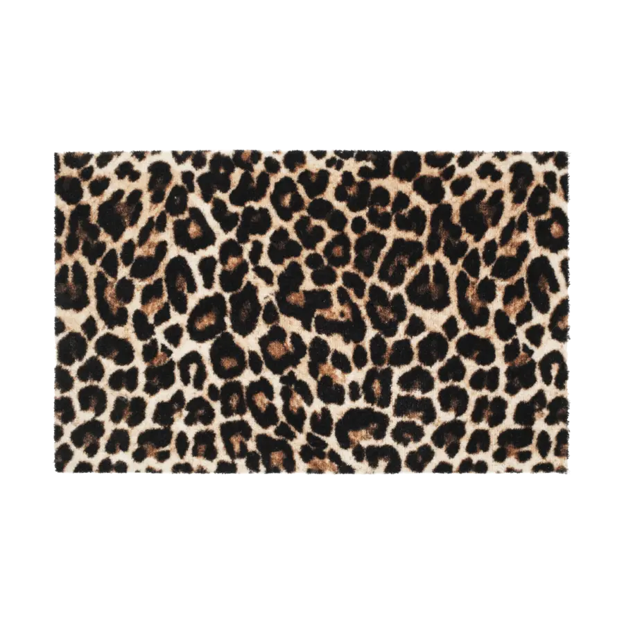 Droogloopmat luipaard bruin 50x70 cm
