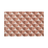 Droogloopmat boogjes beige 50x70 cm