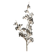 Kunstbloem mini kersen zwart 80 cm