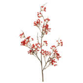 Kunstbloem mini kersen rood 80 cm