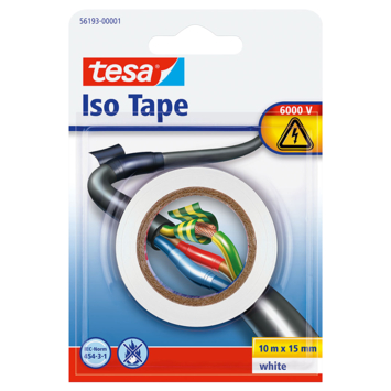 Tesa elektrische isolatietape wit 10 m x 15 mm kopen? Overige tape | Karwei