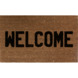 Deurmat Welcome bruin/zwart 45x75 cm kokos