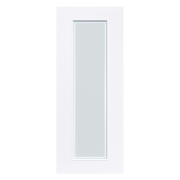Arne & Bodil binnendeur ABD20 mat glas met blanke rand - extra wit afgelakt