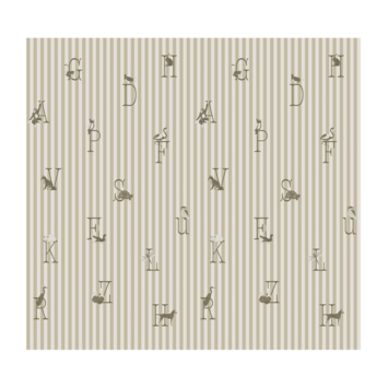 Fotobehang Letters & Stripes soft neutral (dessin 112130) kopen? Behang kinderkamer | Karwei