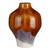 Vaas bruin kleurverloop steen 37xØ28,5 cm