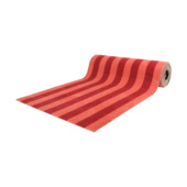 Droogloopmat streep roze/rood, per cm