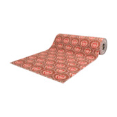 Droogloopmat bloem roze/bruin, per cm