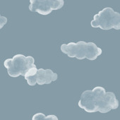 Vliesbehang Litlle cloud blauw (dessin 145529)