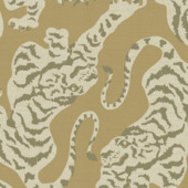 Vliesbehang Urban tiger oker (dessin 145533)