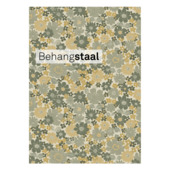 Behangstaal vliesbehang Little flowers oker - groen (dessin 145511)