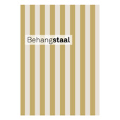 Behangstaal vliesbehang Little stripe oker - gebroken wit (dessin 145509)