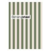 Behangstaal vliesbehang Little stripe groen - gebroken wit (dessin 145510)