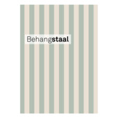 Behangstaal vliesbehang Little stripe zachtgroen - gebroken wit (dessin 145524)