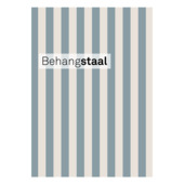 Behangstaal vliesbehang Little stripe blauw - gebroken wit (dessin 145526)
