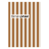 Behangstaal vliesbehang Little stripe terra - gebroken wit (dessin 145522)