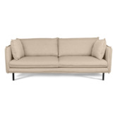 KARWEI 3-zits bank Gayle beige polyester stof