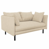 KARWEI 2-zits bank Gayle beige bouclé stof