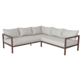 Loungeset Kate bruin metaal
