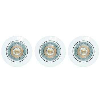 KARWEI inbouwspot LED richtbaar rond wit 3 stuks